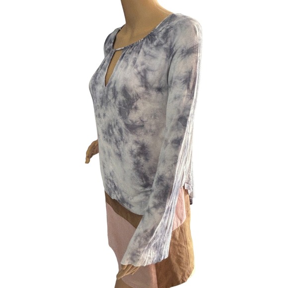 AE Soft & Sexy Flare Sleeve Tie Dye Top Size S Boho Chic Coastal Wanderlust - Picture 4 of 9